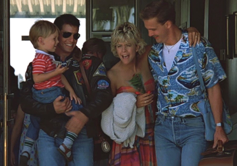 Top Gun movie scene with HST Honolulu shirt on Goose