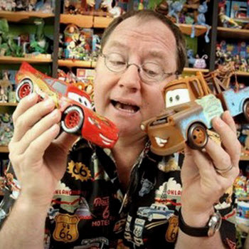 Cars director John Lasseter wearing the High Seas Trading Route 66 Hawaiian shirt