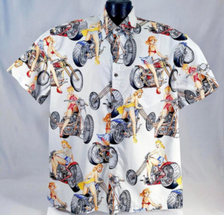 GoDuckee Pin Up Girl, Beach Girl Hawaiian Shirt, Summer Gift