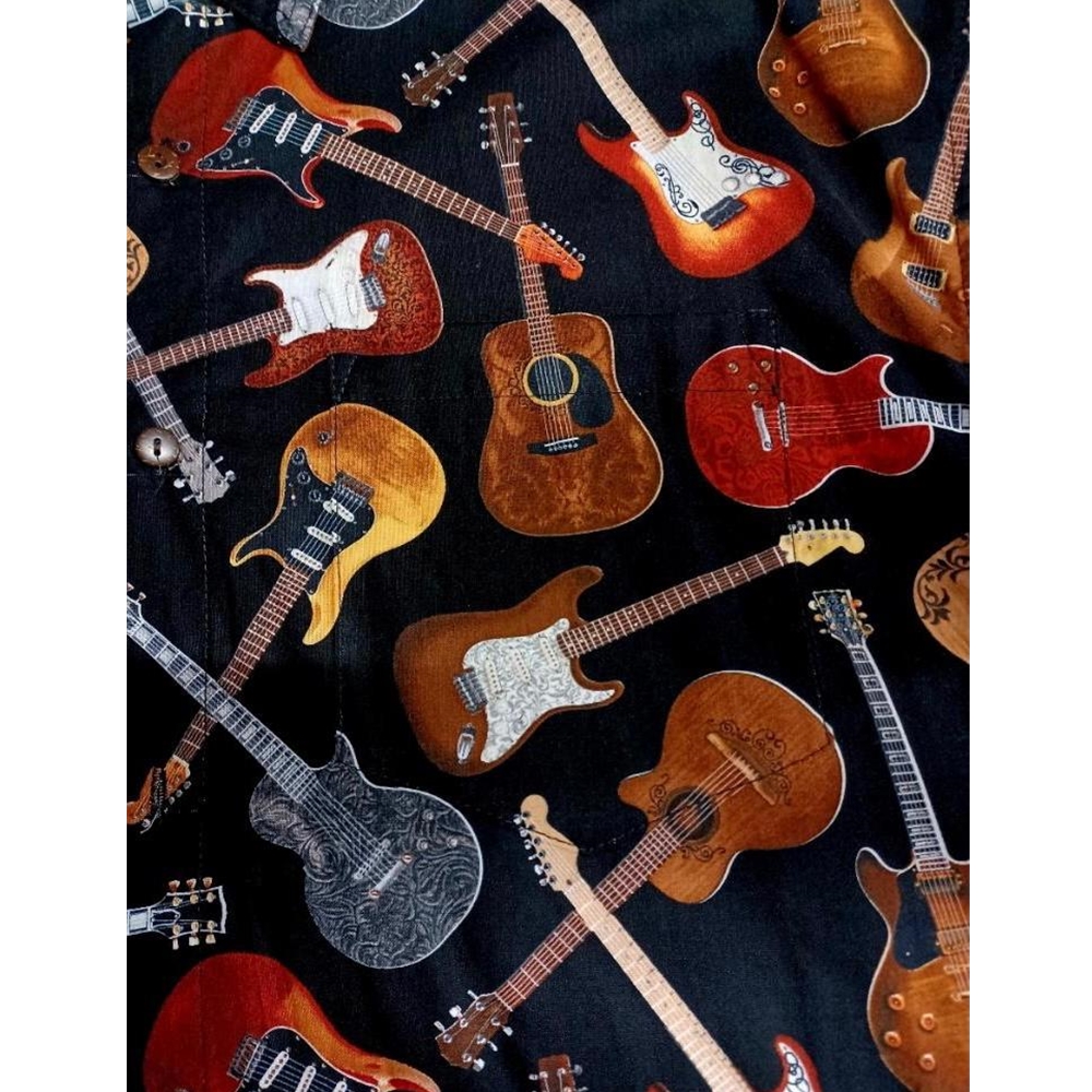 mens shirts with guitars on them