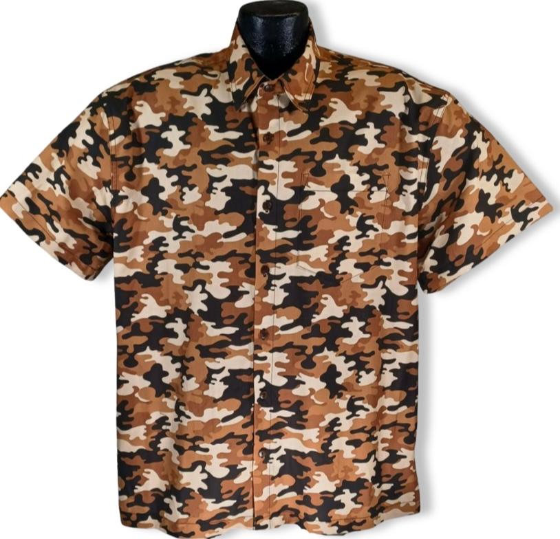 Camouflage Button Down Shirt - Available in Desert, Woodland, Urban and  Hawaii Camouflage