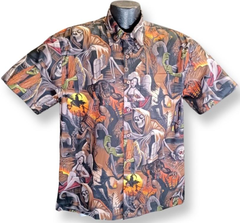 Vintage Horror Movies Hawaiian Shirt - Lelemoon