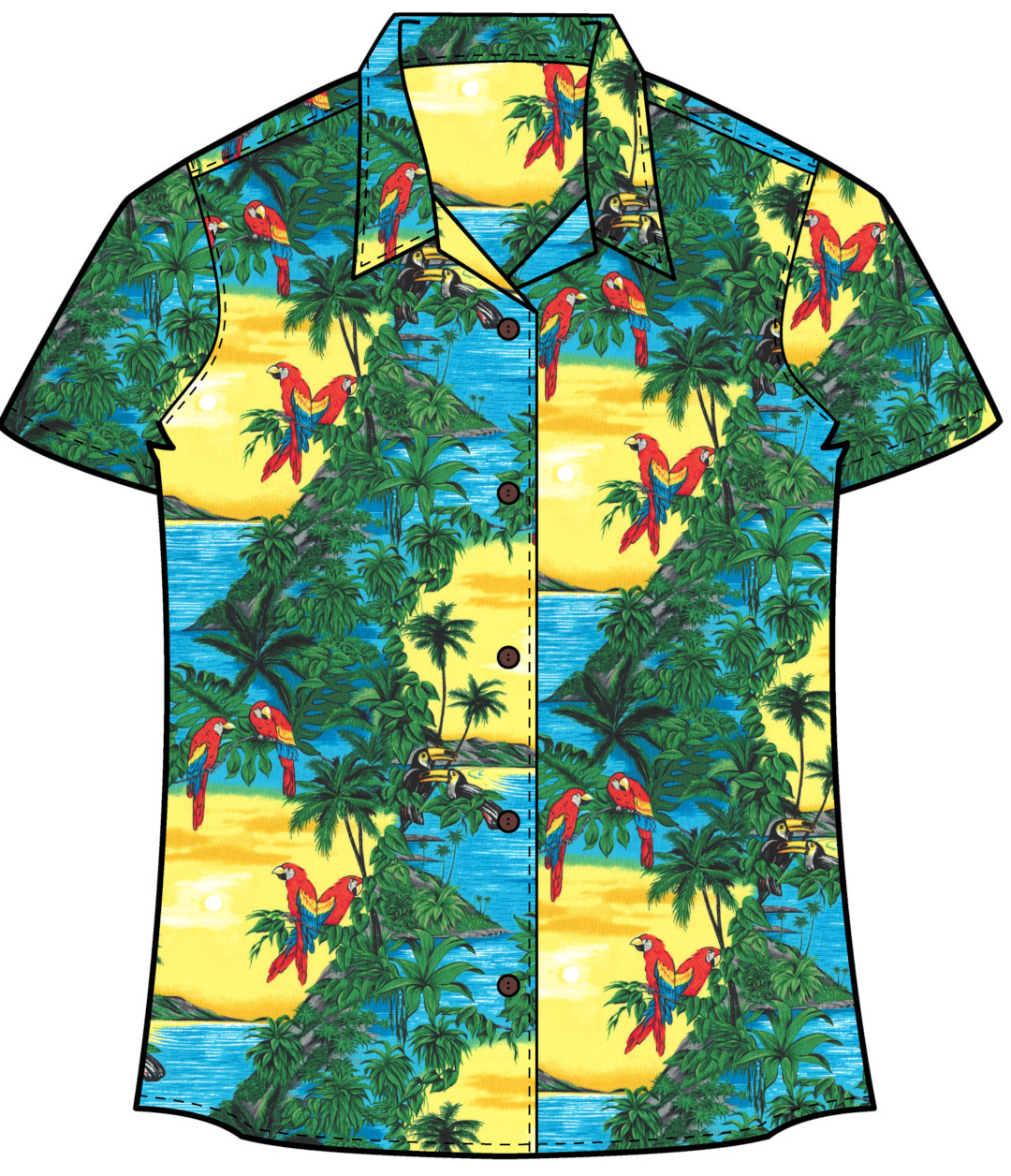 ladies hawaiian shirts cheap