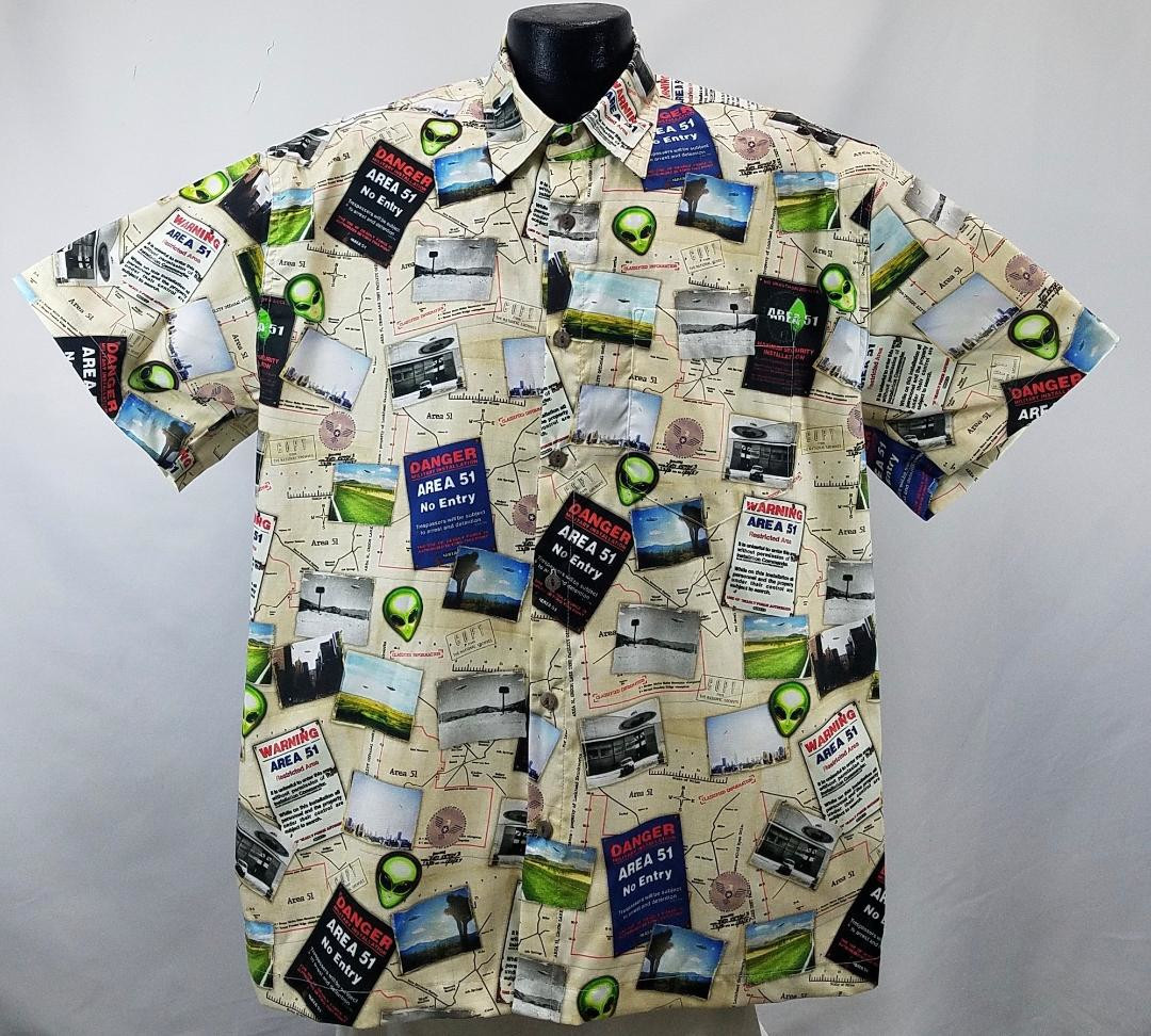 Area 51 Alien Hawaiian Shirt