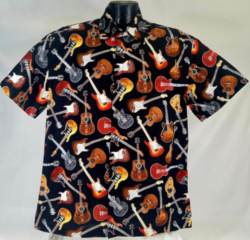 mens shirts with guitars on them