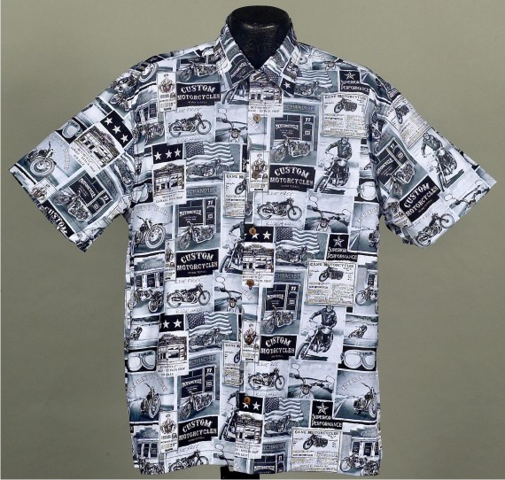 biker hawaiian shirts