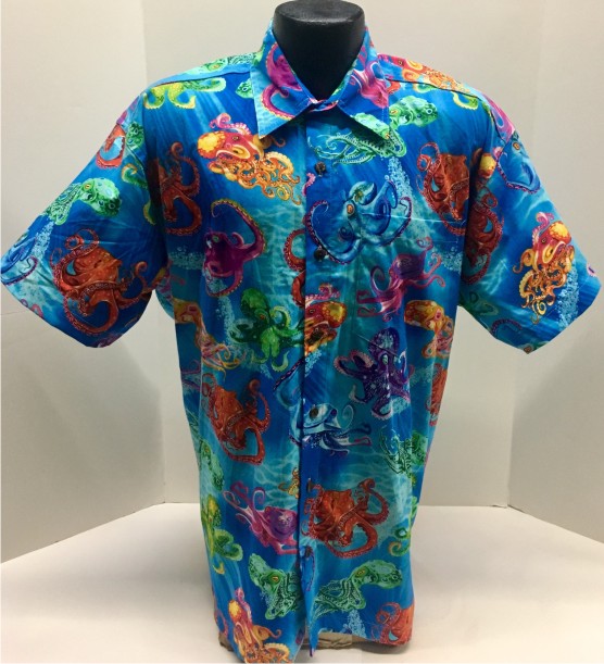 hawaiian shirt octopus