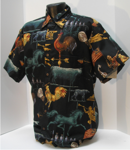 Weathervanes Hawaiian Shirt- Made in USA-100% Cotton